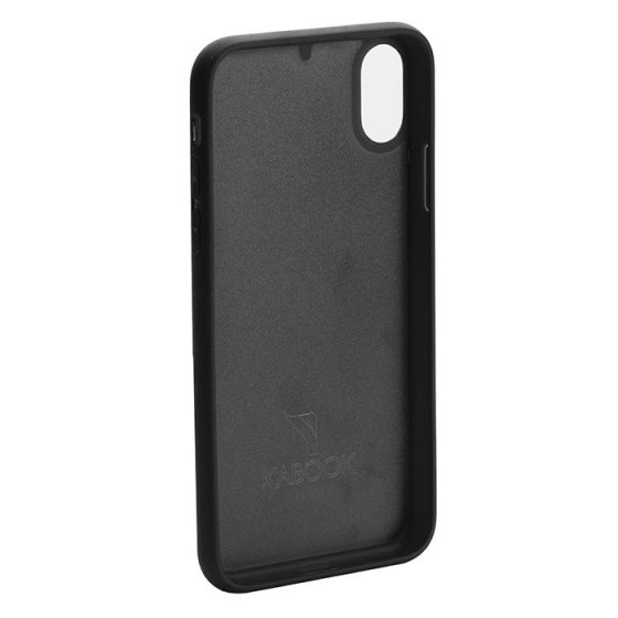 قاب موبایل آیفون XS max چرم مشکی لیزارد