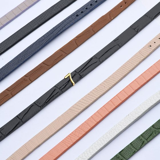 دستبند زنانه طلا چرم عدد 7