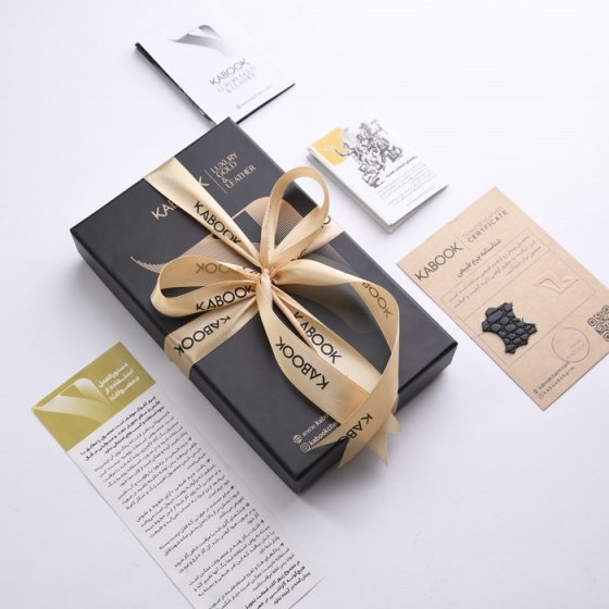 ست کیف میلانا زنانه و کیف کارت زیپی چرم مشکی لیزارد