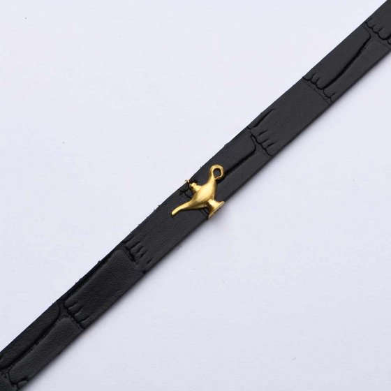 دستبند زنانه طلا طرح چراغ جادو