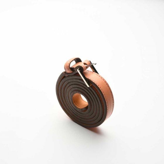 کمربند زنانه چرم صورتی