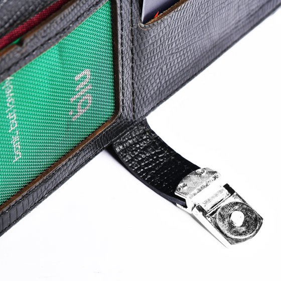 کیف دستی زنانه طرح تبسم چرم لیزارد مشکی