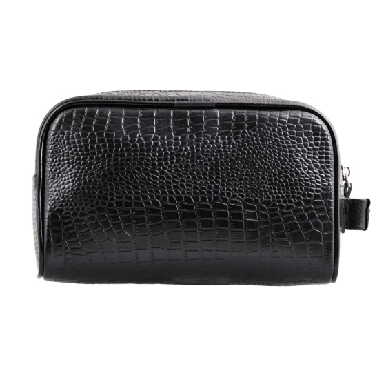 کیف دستی مردانه طرح دیزل بزرگ چرم کروکودیل مشکی
