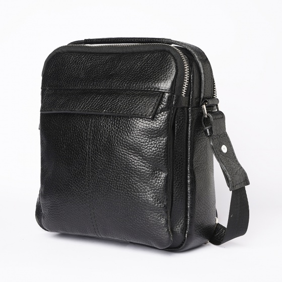 کیف کراس بادی مردانه طرح تابش چرم فلوتر مشکی