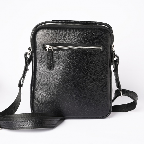 کیف کراس بادی مردانه طرح تابش چرم فلوتر مشکی