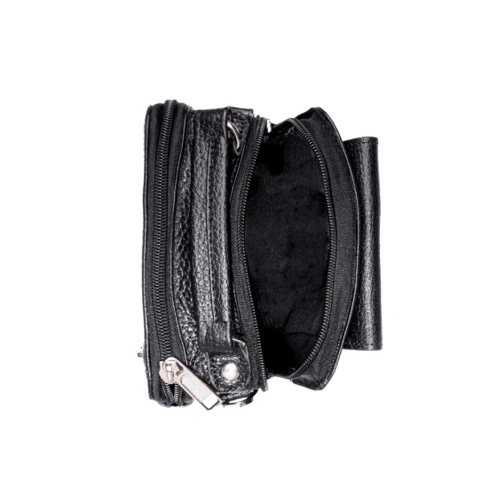 کیف کراس بادی مردانه آرکان چرم فلوتر مشکی