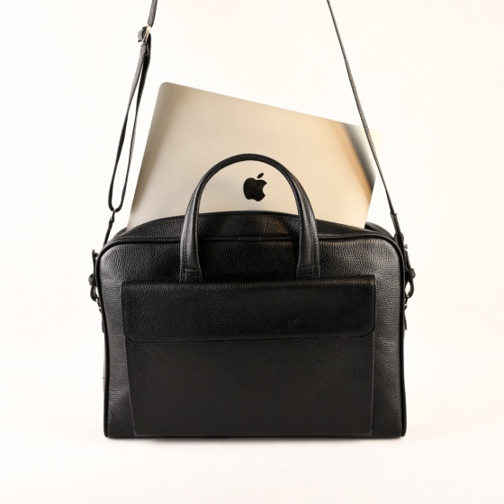 کیف اداری طرح بهمن چرم فلوتر مشکی