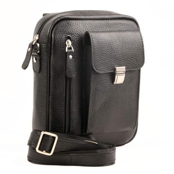 کیف کراس بادی مردانه طرح ساتیا چرم فلوتر مشکی