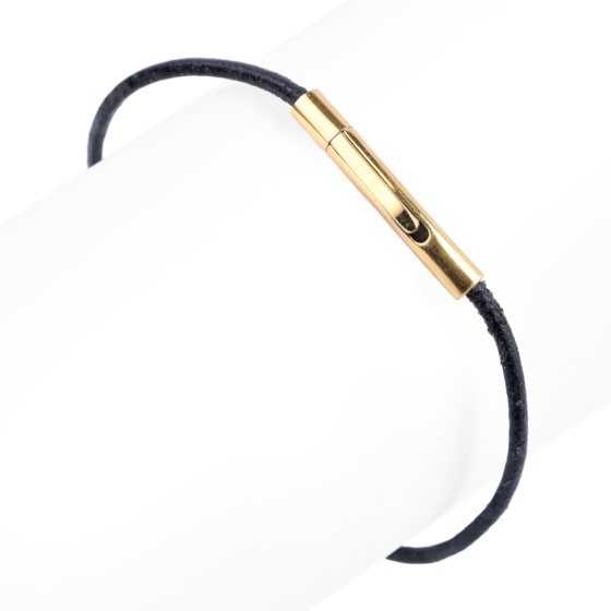 دستبند زنانه تک دور لول مشکی