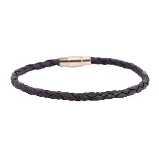 دستبند بافت متوسط قهوه ای