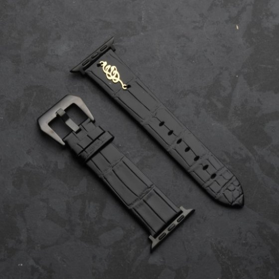 بند اپل واچ چرم اسم محمد