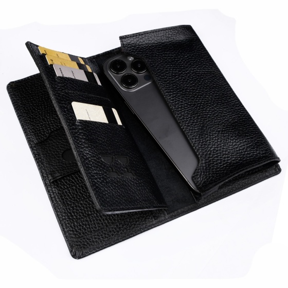 کیف موبایل طرح نظام چرم مشکی